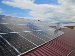 PV-Anlage auf dem Dach des Wirtschafthofes in Hohenwarth