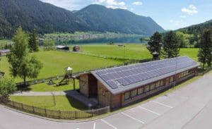 PV-Anlage auf dem Dach des Kindergarten "Sumsiland" in Weißensee