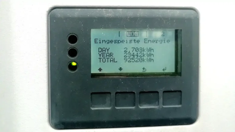 Die eingespeiste Energie der Photovoltaikanlage am Bauhof Althofen